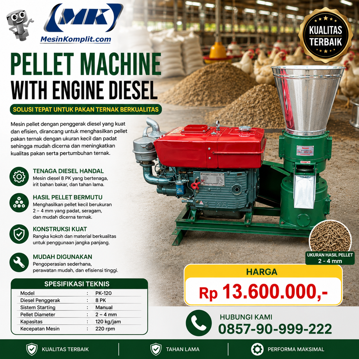 Pencetak Pellet Pakan (MS...